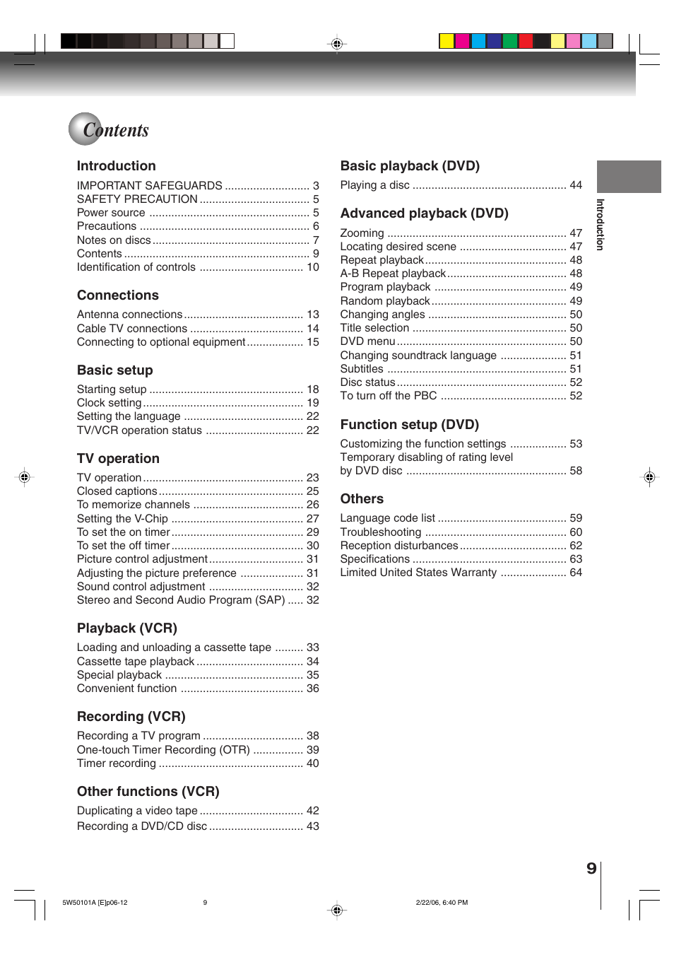 Toshiba MW20F12 User Manual | Page 9 / 68