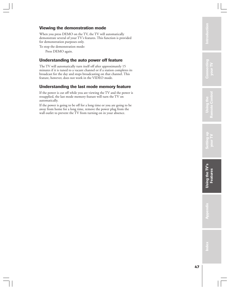 Toshiba 36HF12 User Manual | Page 47 / 54