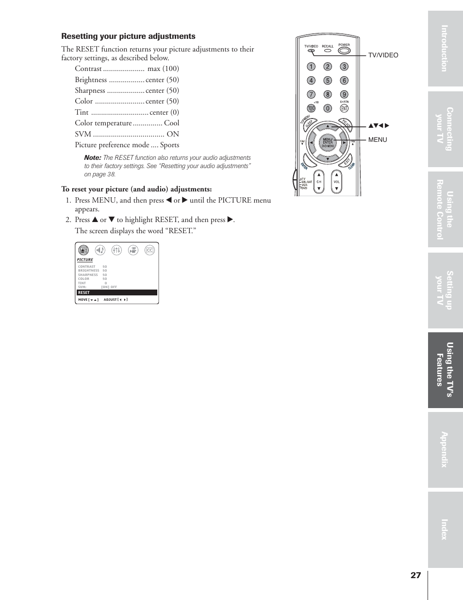 Toshiba 32AF14 User Manual | Page 27 / 48