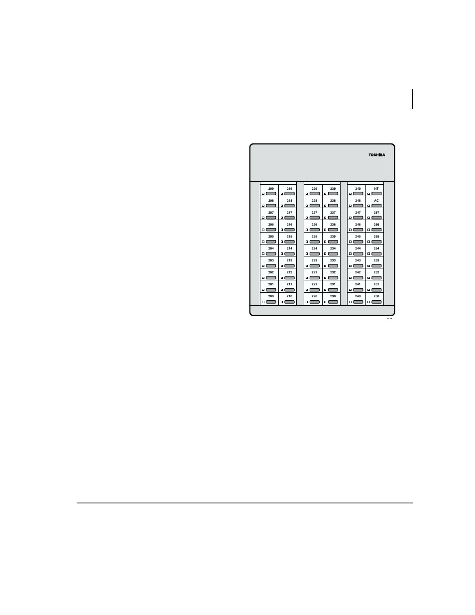 Dss console, Dss buttons, Features | Dss buttons features, Dadm/dss console | Toshiba STRATA CTX DKT3000 User Manual | Page 91 / 104