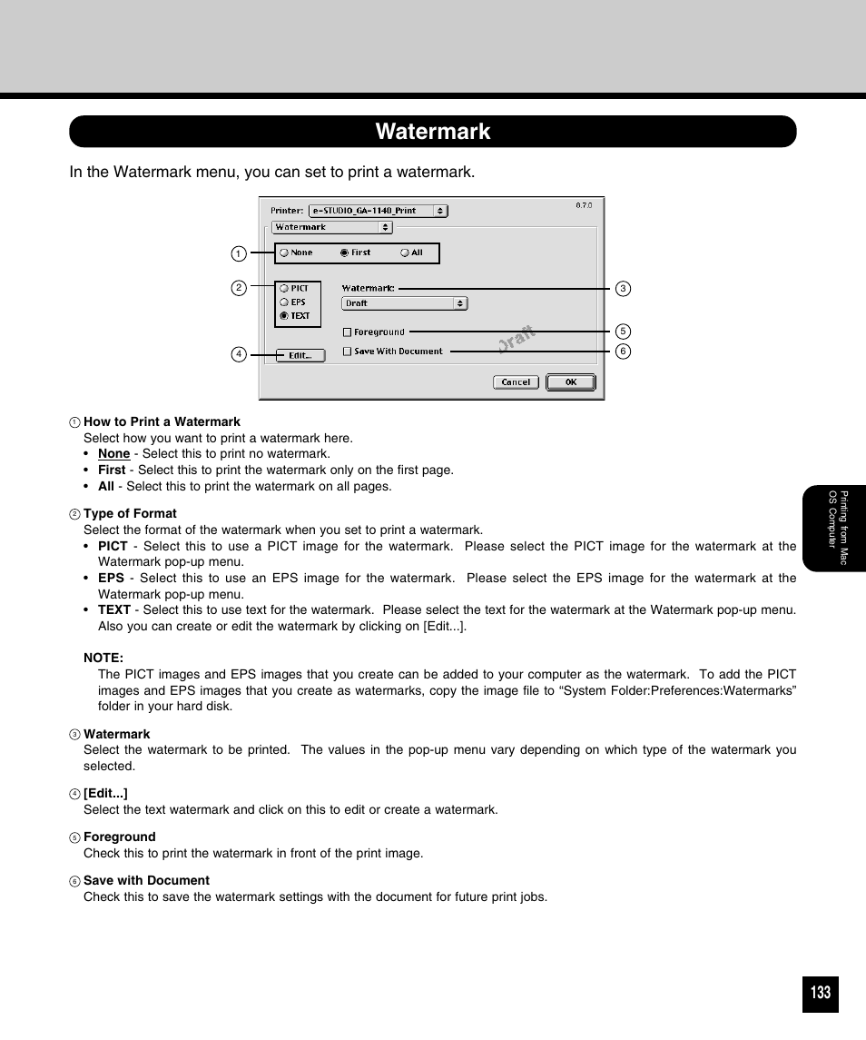 Watermark | Toshiba 810 User Manual | Page 135 / 218