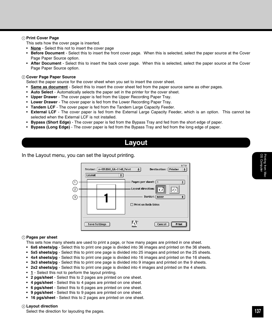 Layout | Toshiba 810 User Manual | Page 139 / 218