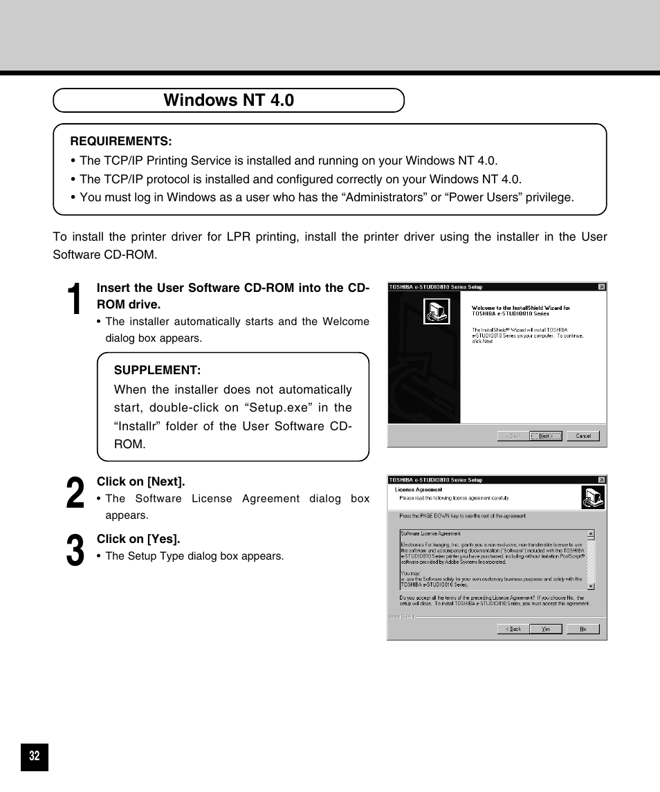 Windows nt 4.0 | Toshiba 810 User Manual | Page 34 / 218