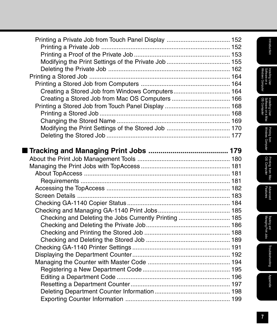 Tracking and managing print jobs | Toshiba 810 User Manual | Page 9 / 218