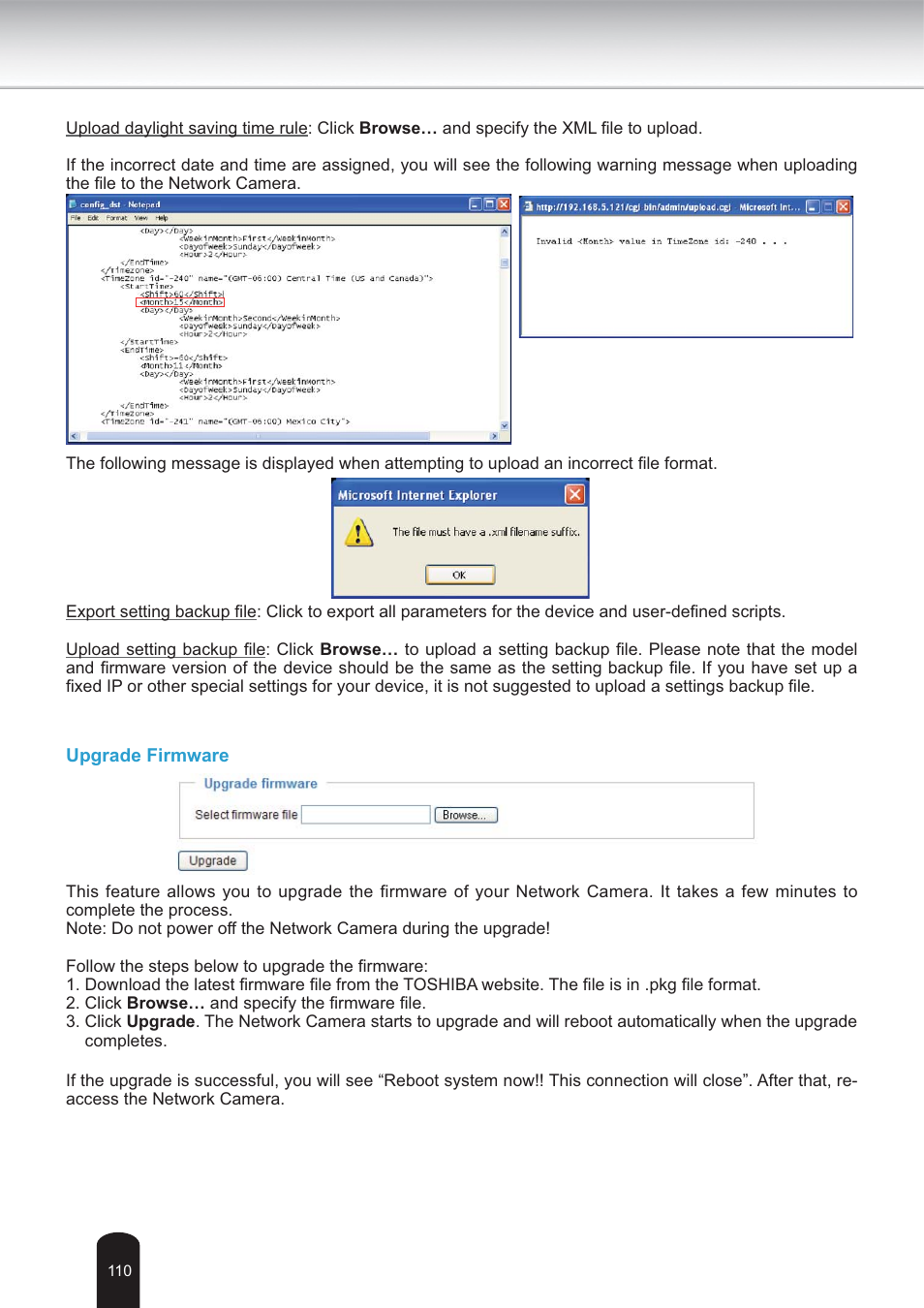 Toshiba IK-WB30A User Manual | Page 110 / 121