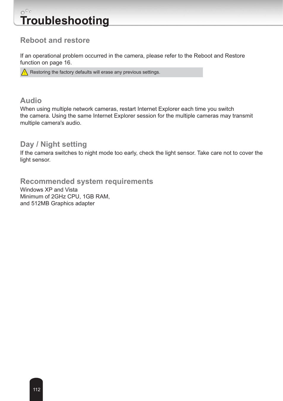 Troubleshooting | Toshiba IK-WB30A User Manual | Page 112 / 121