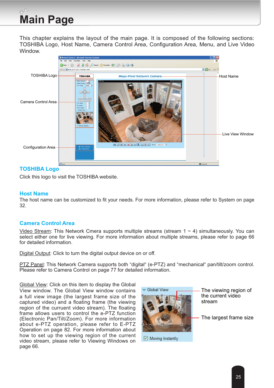 Main page | Toshiba IK-WB30A User Manual | Page 25 / 121