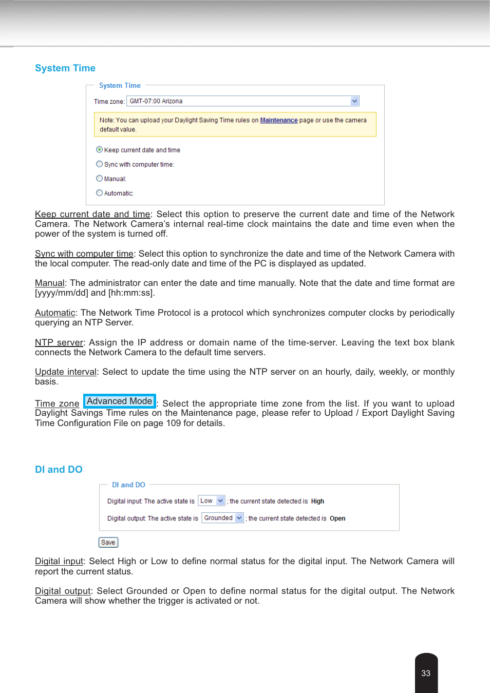 Toshiba IK-WB30A User Manual | Page 33 / 121