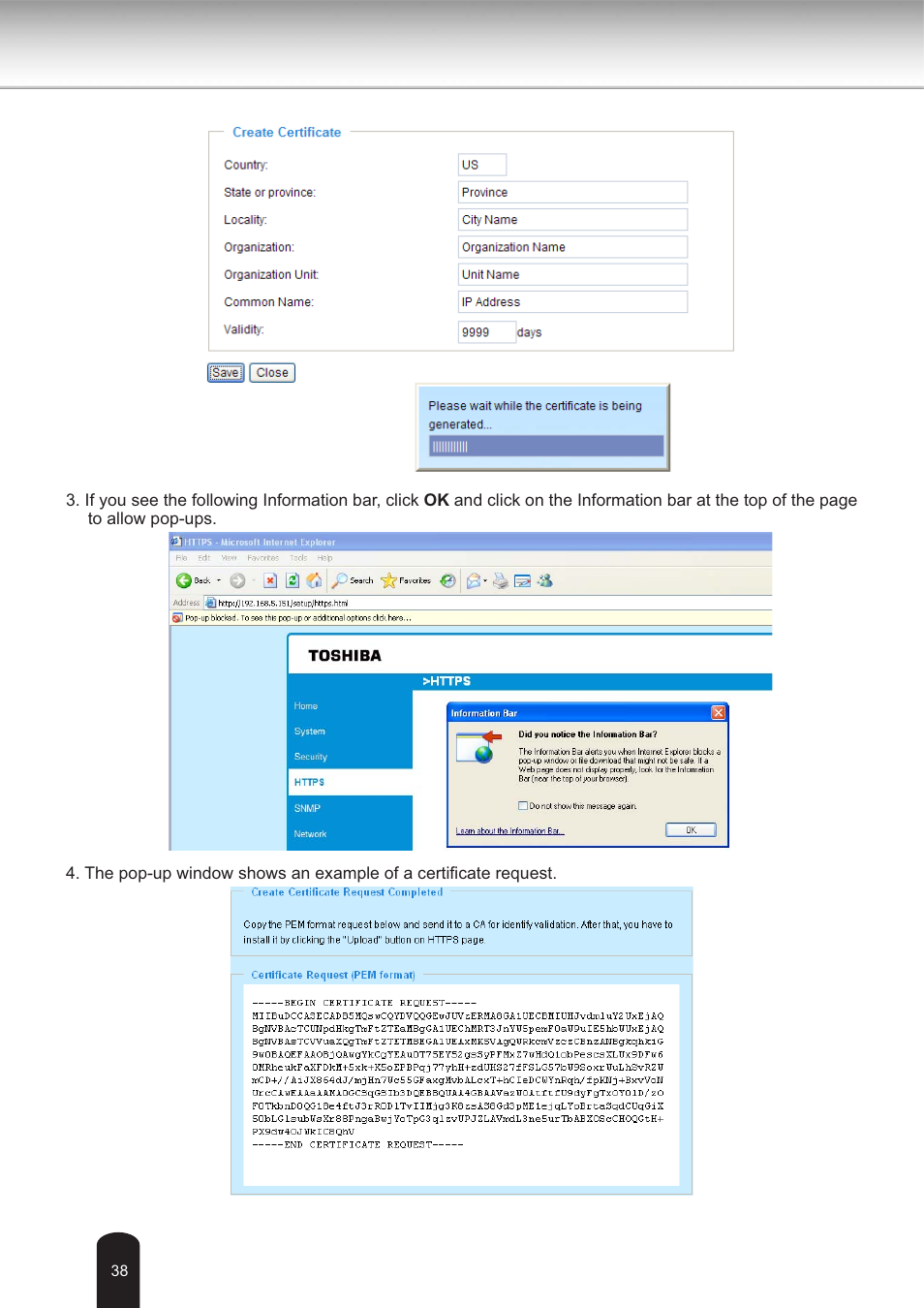 Toshiba IK-WB30A User Manual | Page 38 / 121