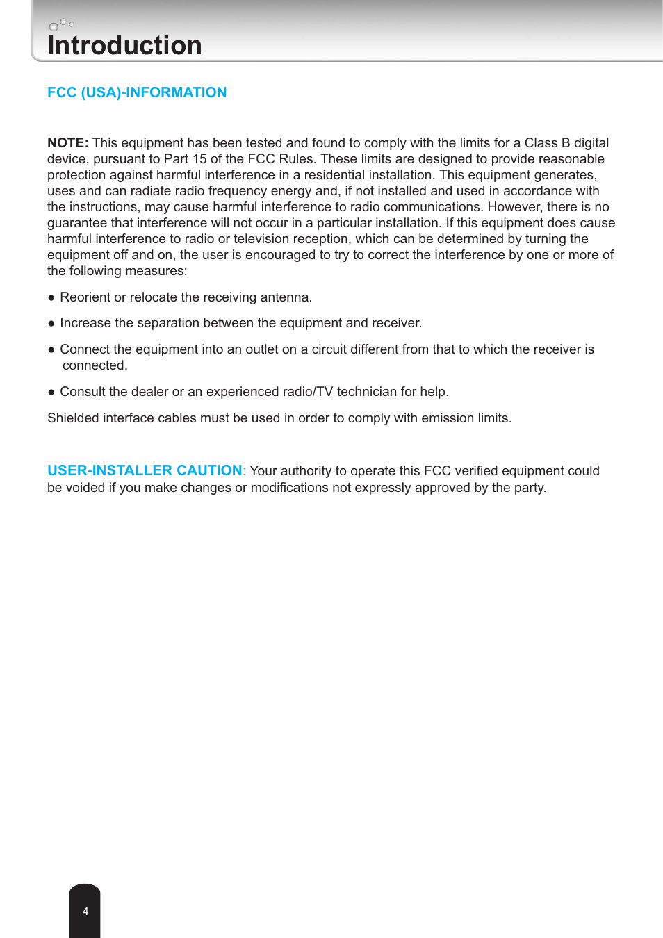 Introduction | Toshiba IK-WB30A User Manual | Page 4 / 121