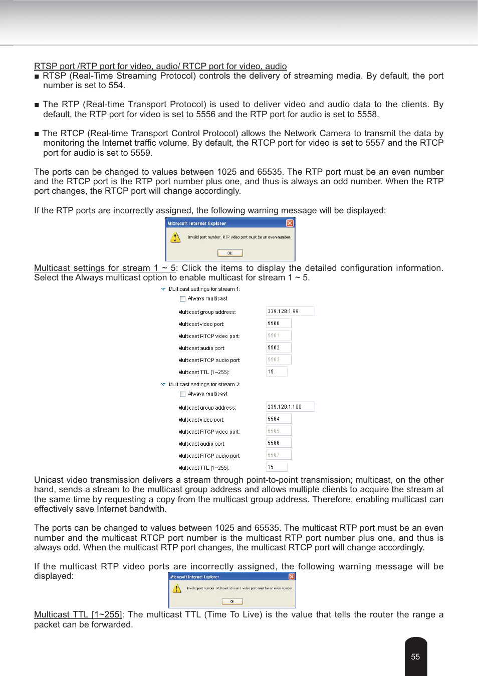 Toshiba IK-WB30A User Manual | Page 55 / 121