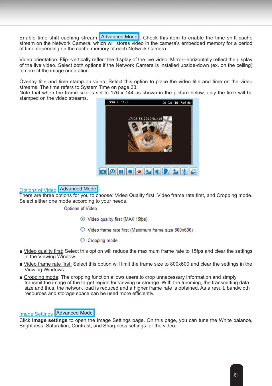 Toshiba IK-WB30A User Manual | Page 61 / 121