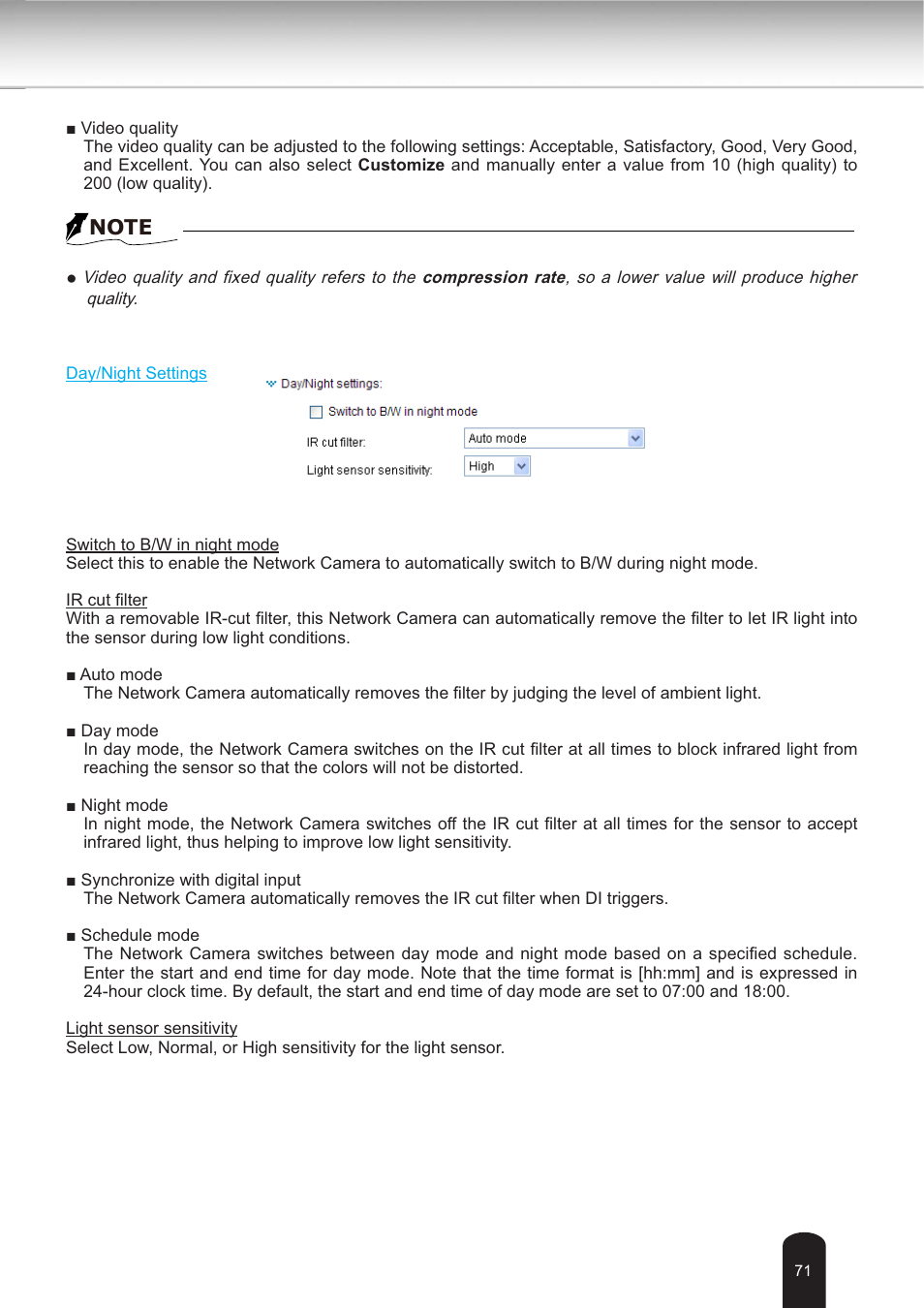 Toshiba IK-WB30A User Manual | Page 71 / 121