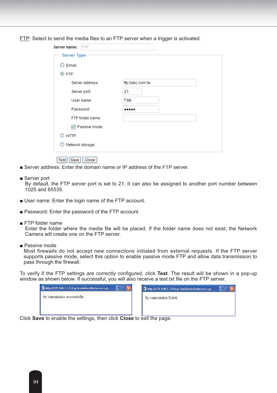 Toshiba IK-WB30A User Manual | Page 94 / 121