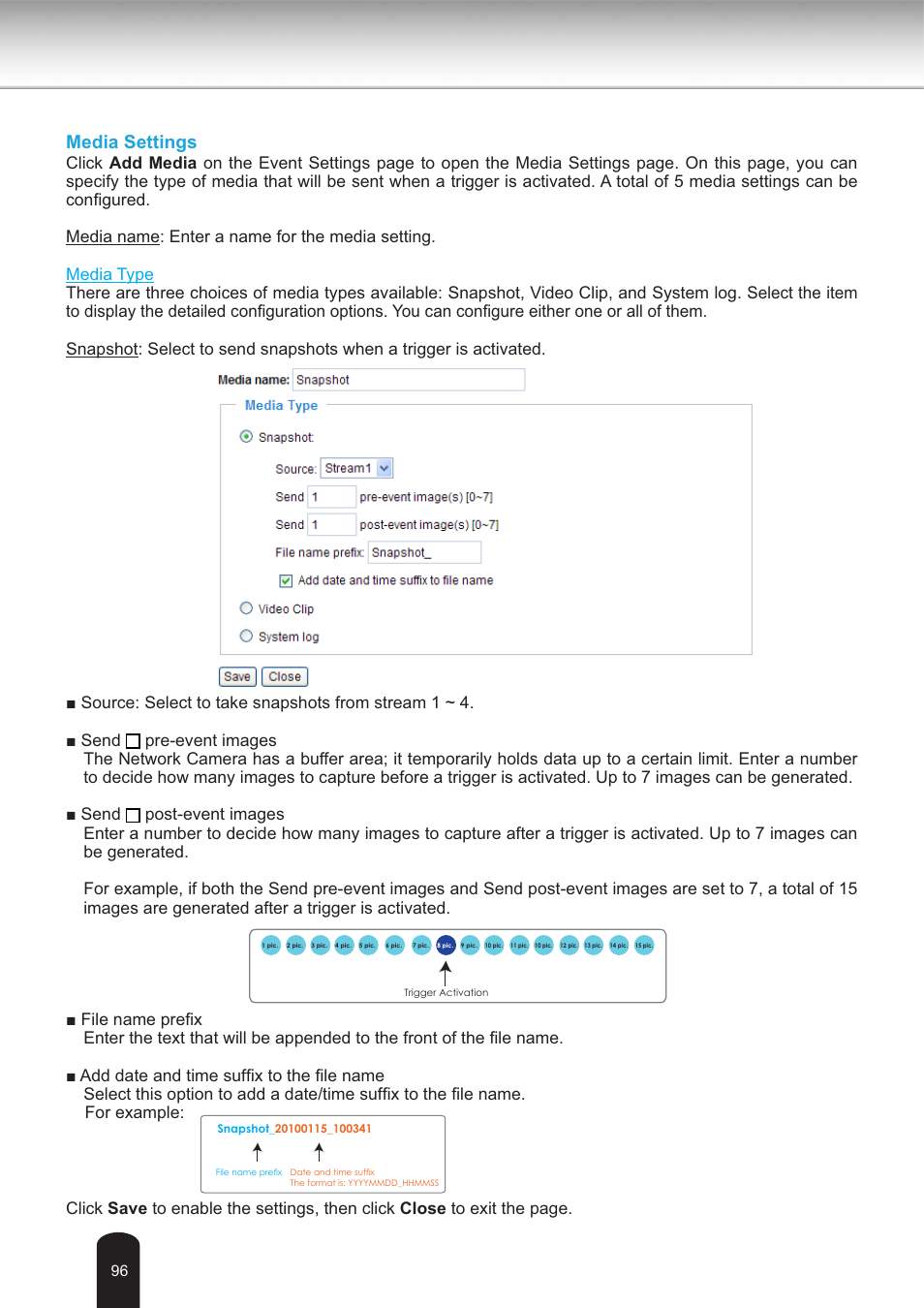Media settings | Toshiba IK-WB30A User Manual | Page 96 / 121