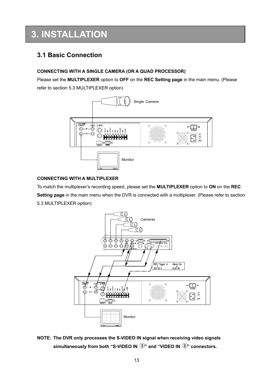 Installation, 1 basic connection | Toshiba KV-HD01A User Manual | Page 14 / 56