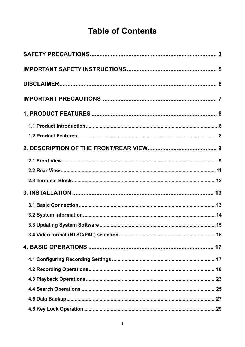 Toshiba KV-HD01A User Manual | Page 2 / 56