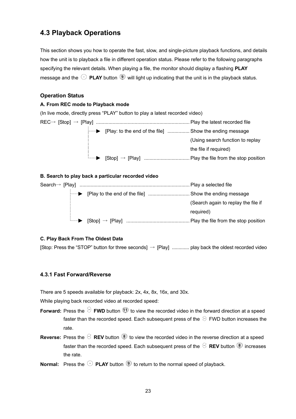 3 playback operations | Toshiba KV-HD01A User Manual | Page 24 / 56