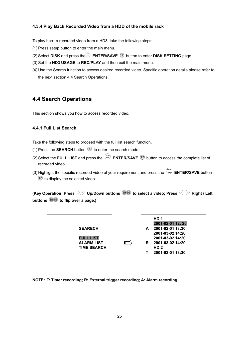 4 search operations | Toshiba KV-HD01A User Manual | Page 26 / 56