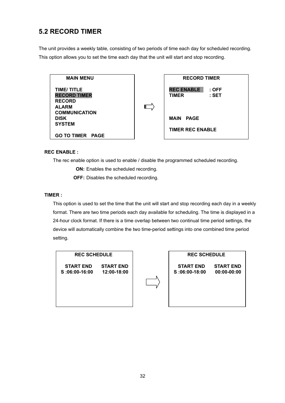 2 record timer | Toshiba KV-HD01A User Manual | Page 33 / 56