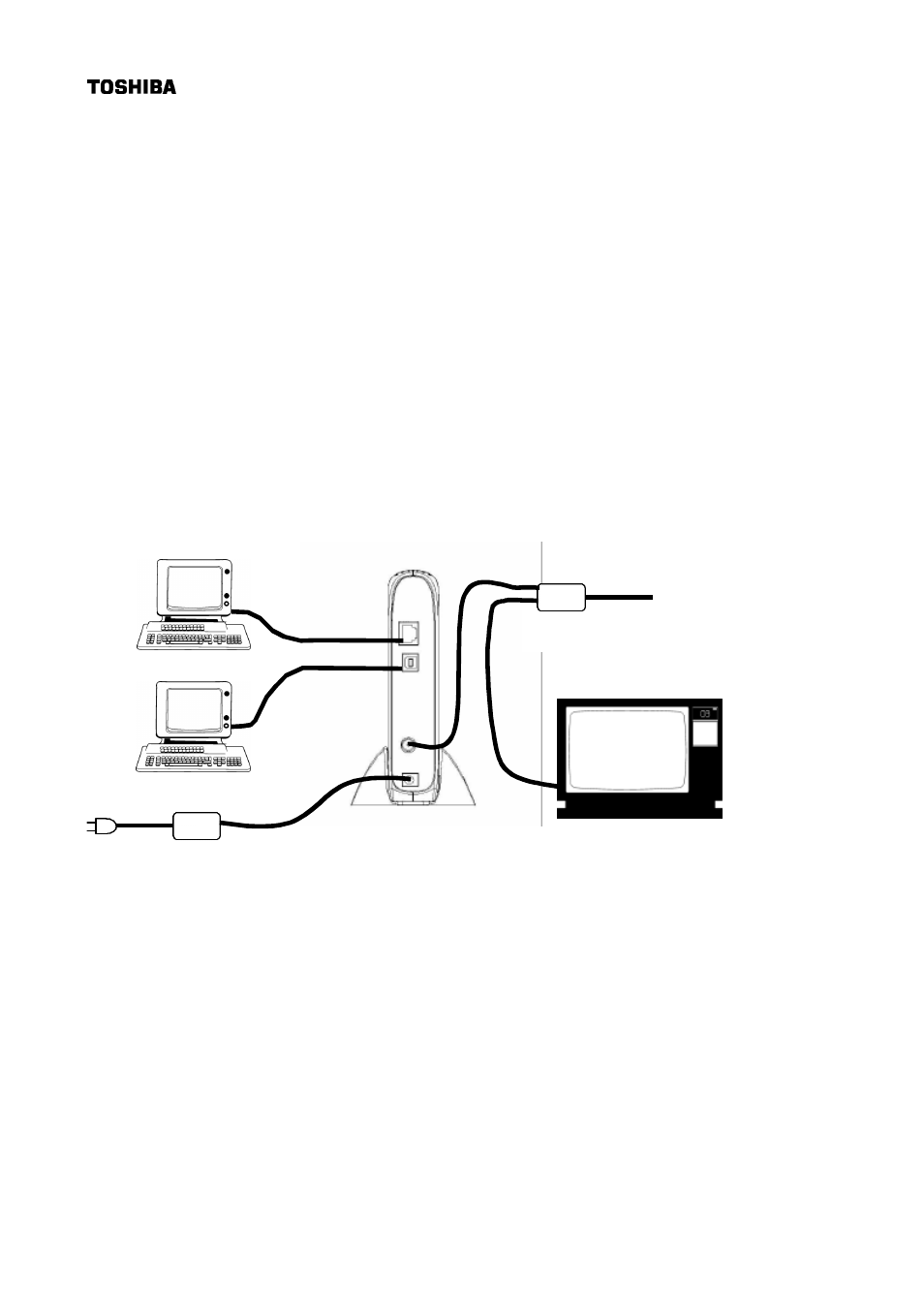 Installing the cable modem | Toshiba PCX2200 User Manual | Page 22 / 22