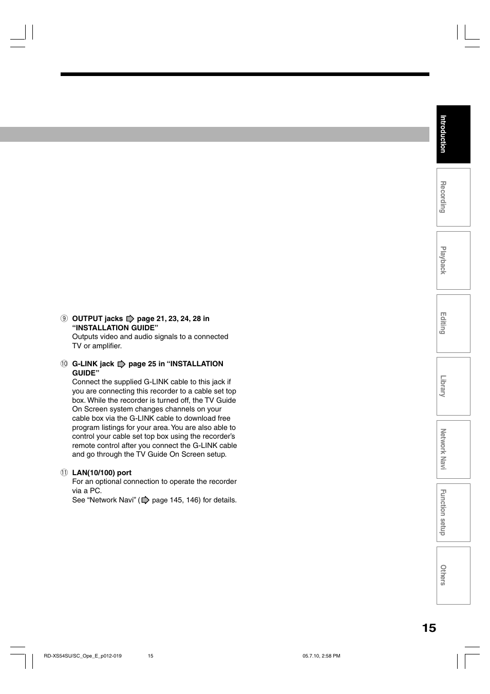 Toshiba RD-XS54SU User Manual | Page 15 / 100