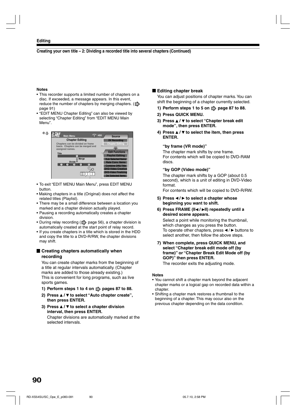 Toshiba RD-XS54SU User Manual | Page 90 / 100