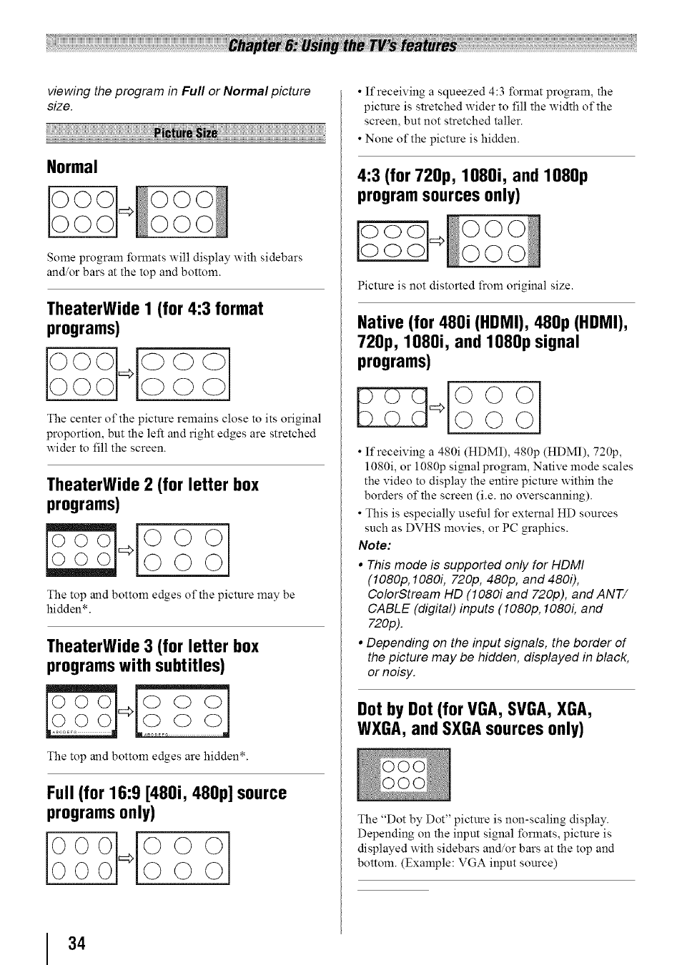 O o o | Toshiba 19SL410U User Manual | Page 34 / 62