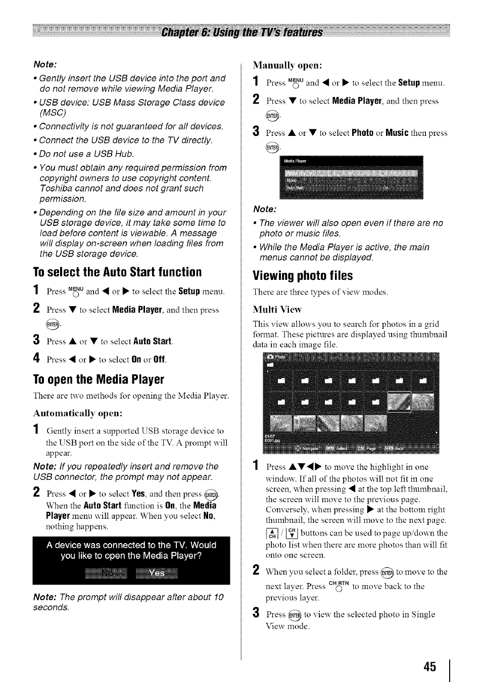 Toshiba 19SL410U User Manual | Page 45 / 62