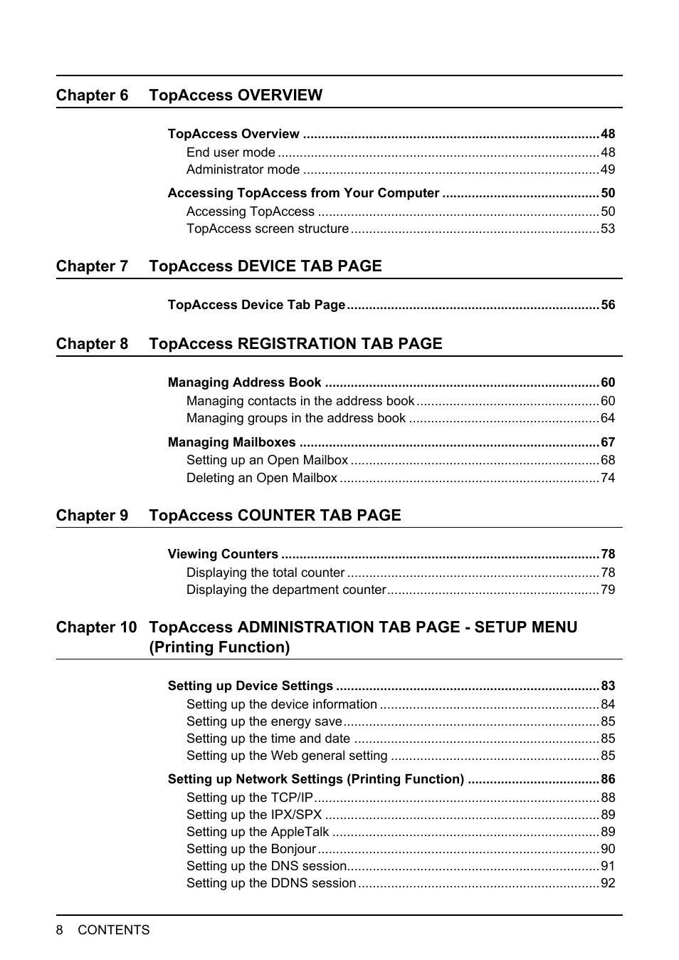 Toshiba GA-1190 User Manual | Page 10 / 156