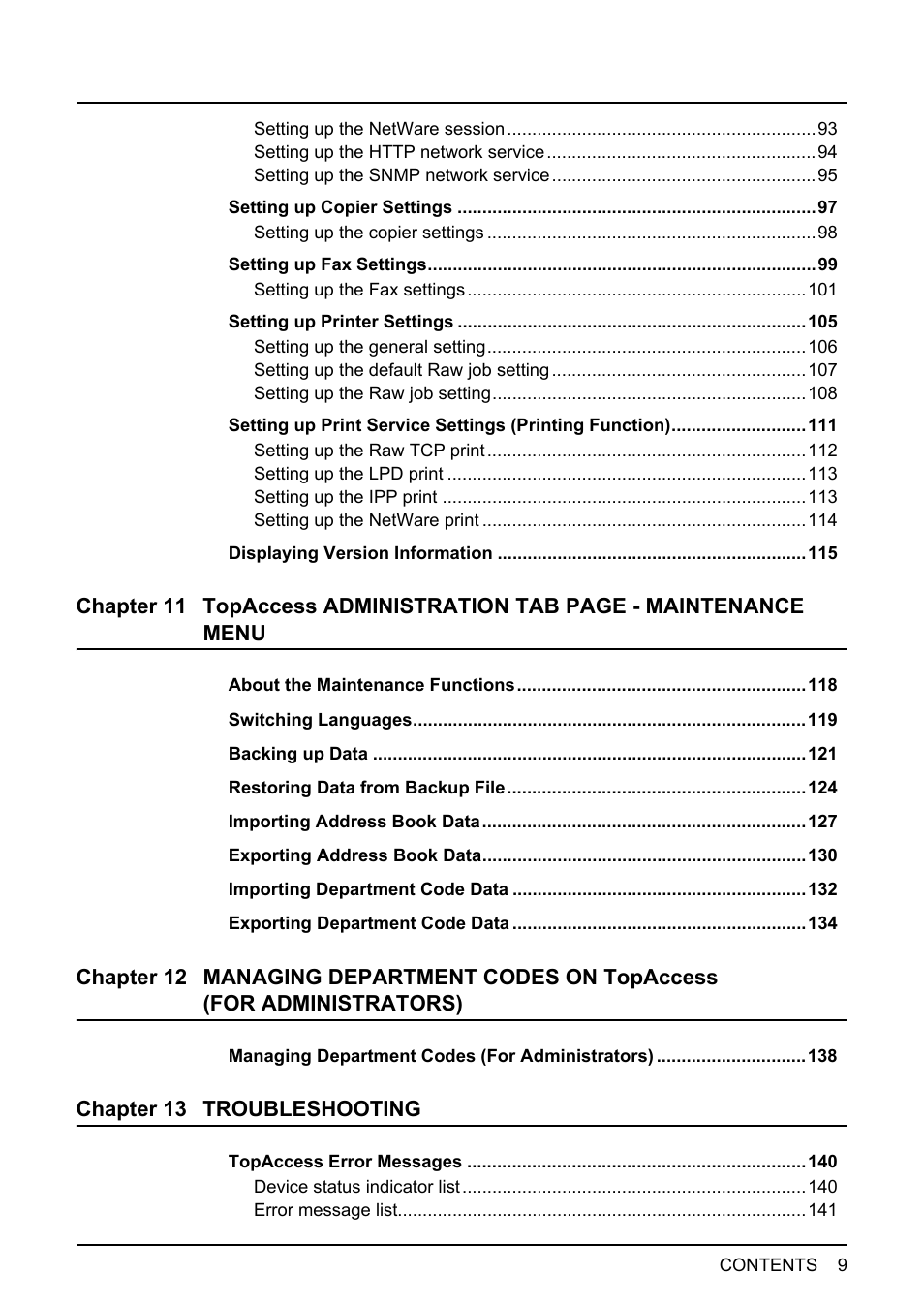 Toshiba GA-1190 User Manual | Page 11 / 156