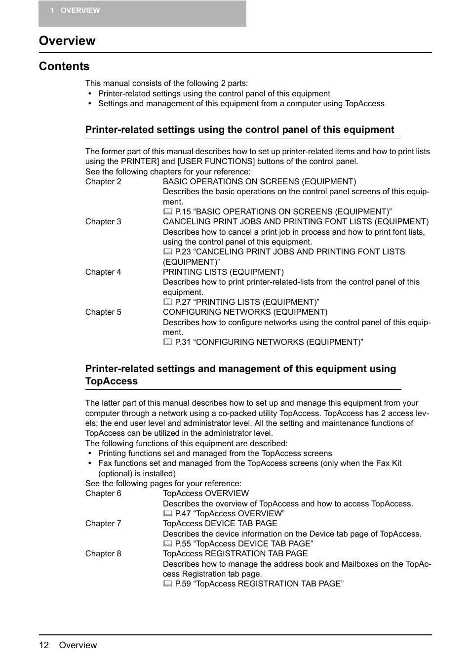 Toshiba GA-1190 User Manual | Page 14 / 156