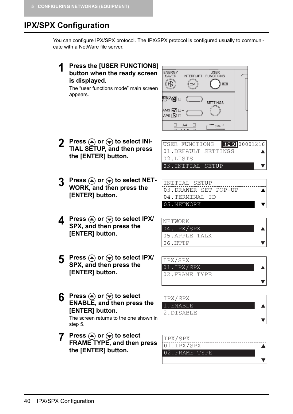 Ipx/spx configuration, P.40 “ipx/spx configuration | Toshiba GA-1190 User Manual | Page 42 / 156