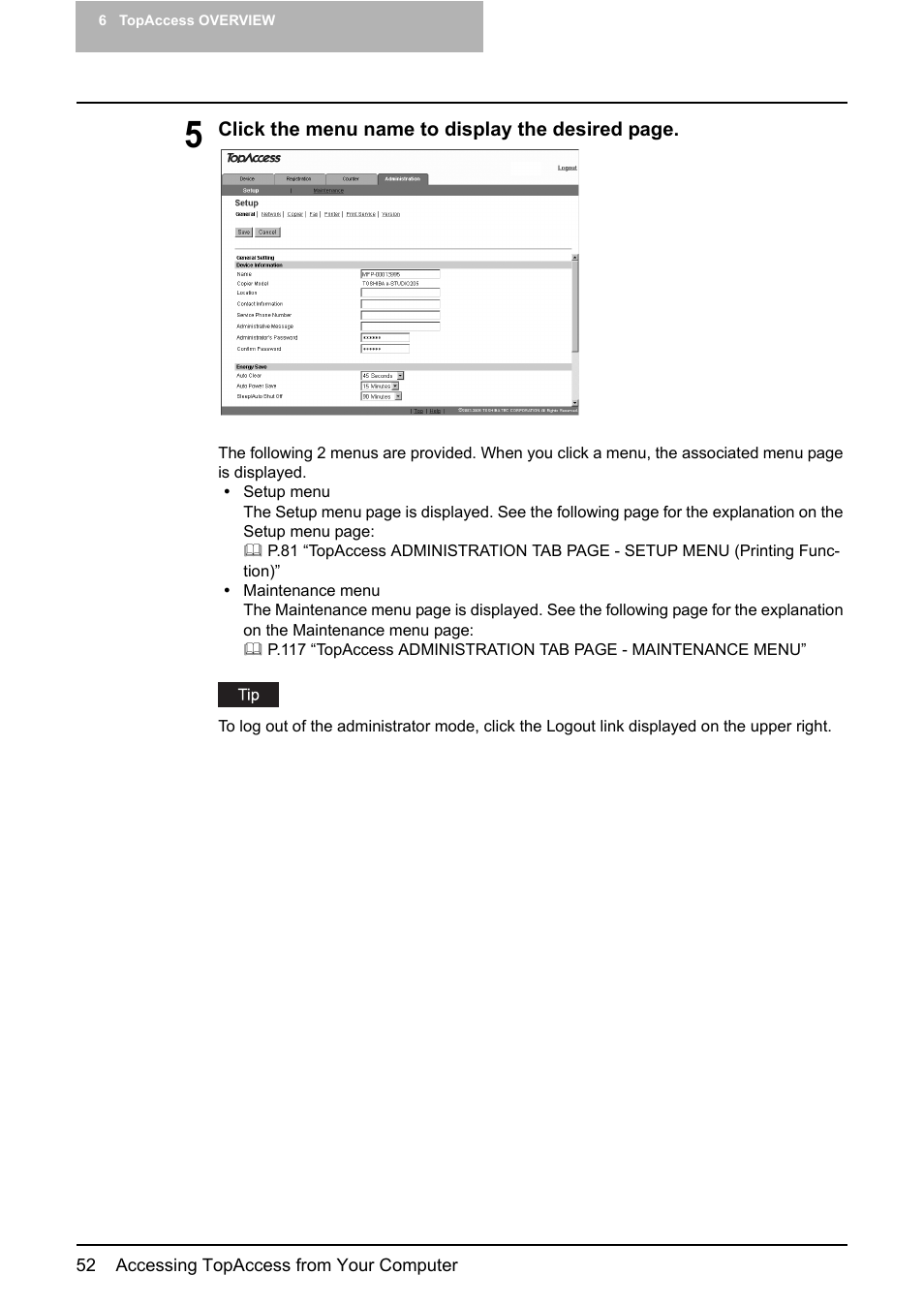 Toshiba GA-1190 User Manual | Page 54 / 156