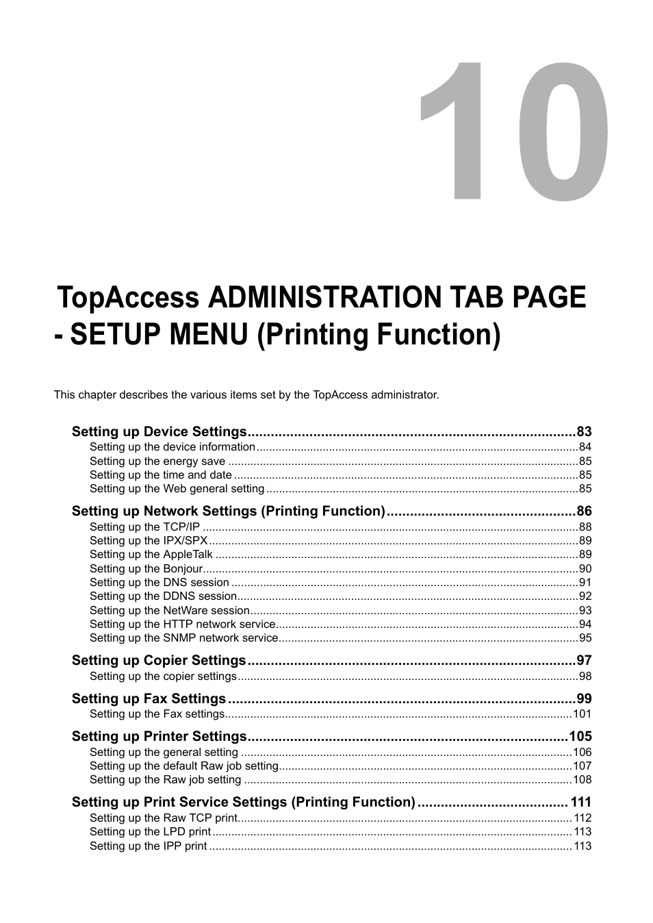 Printing function), Tion) | Toshiba GA-1190 User Manual | Page 83 / 156