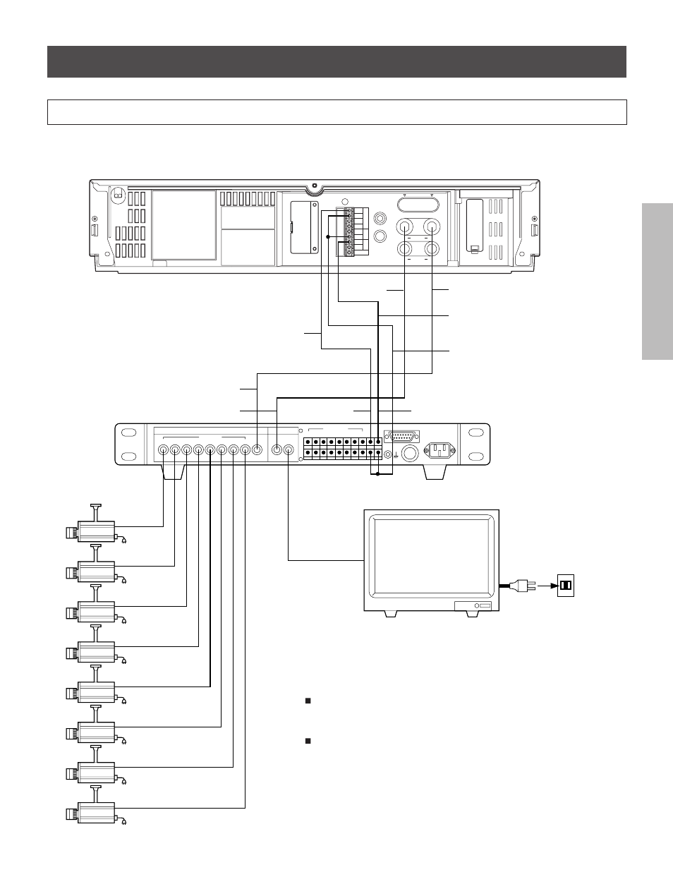 Typical connection with the sequential switcher, A18 or | Toshiba kV-9168A User Manual | Page 13 / 52