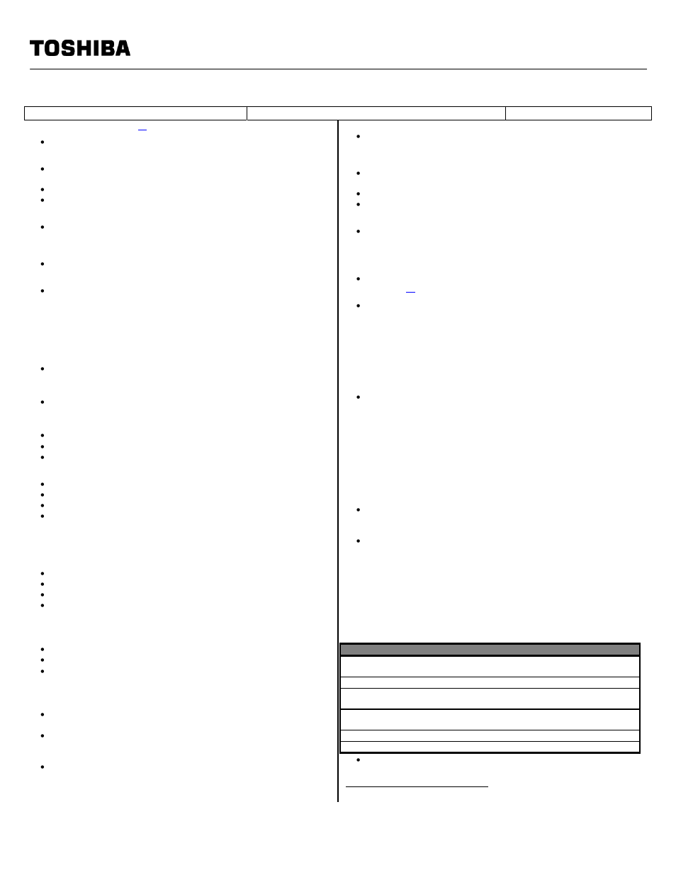 Toshiba U305-S7477 User Manual | 4 pages