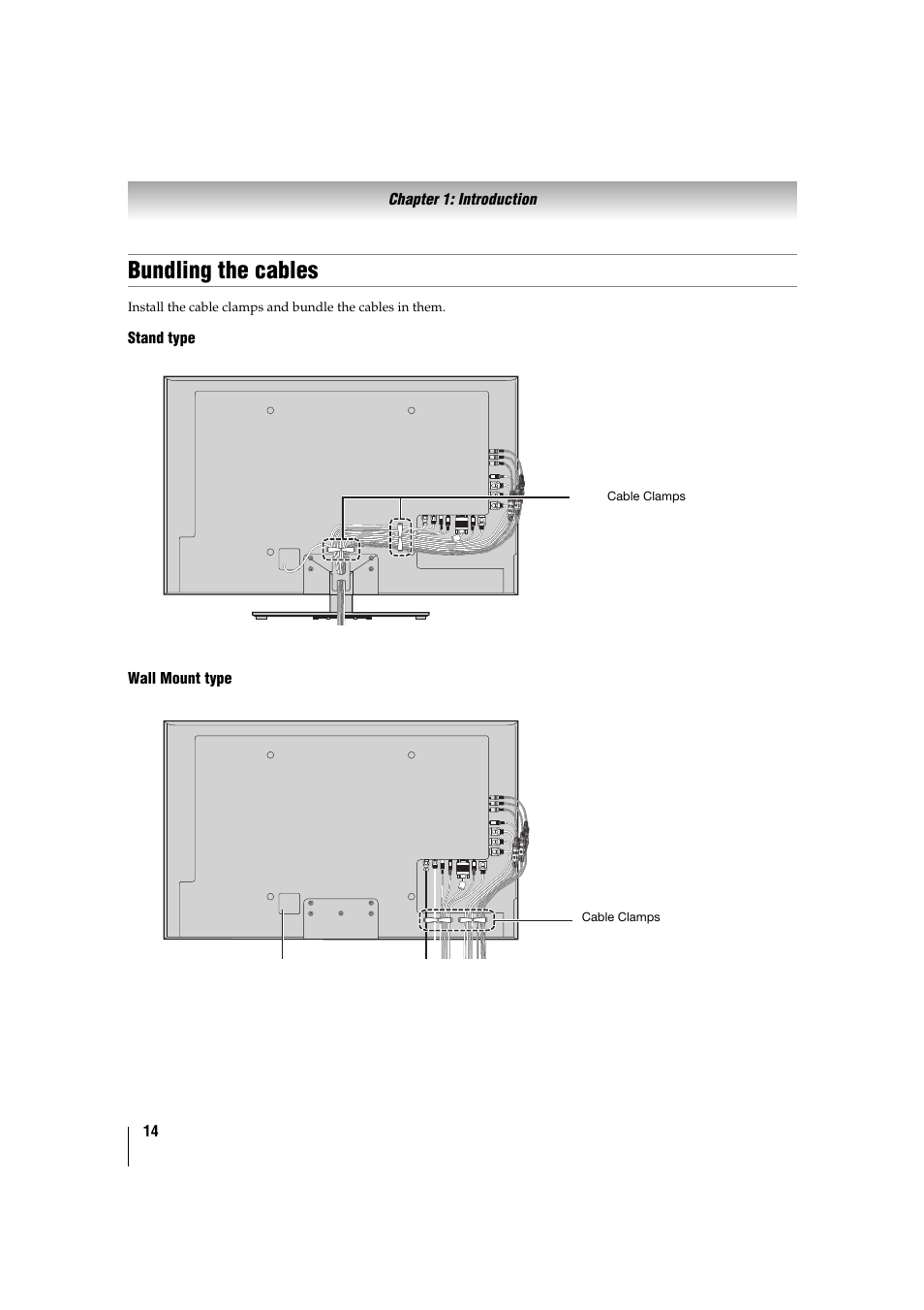 Bundling the cables | Toshiba 32TL515U User Manual | Page 14 / 102