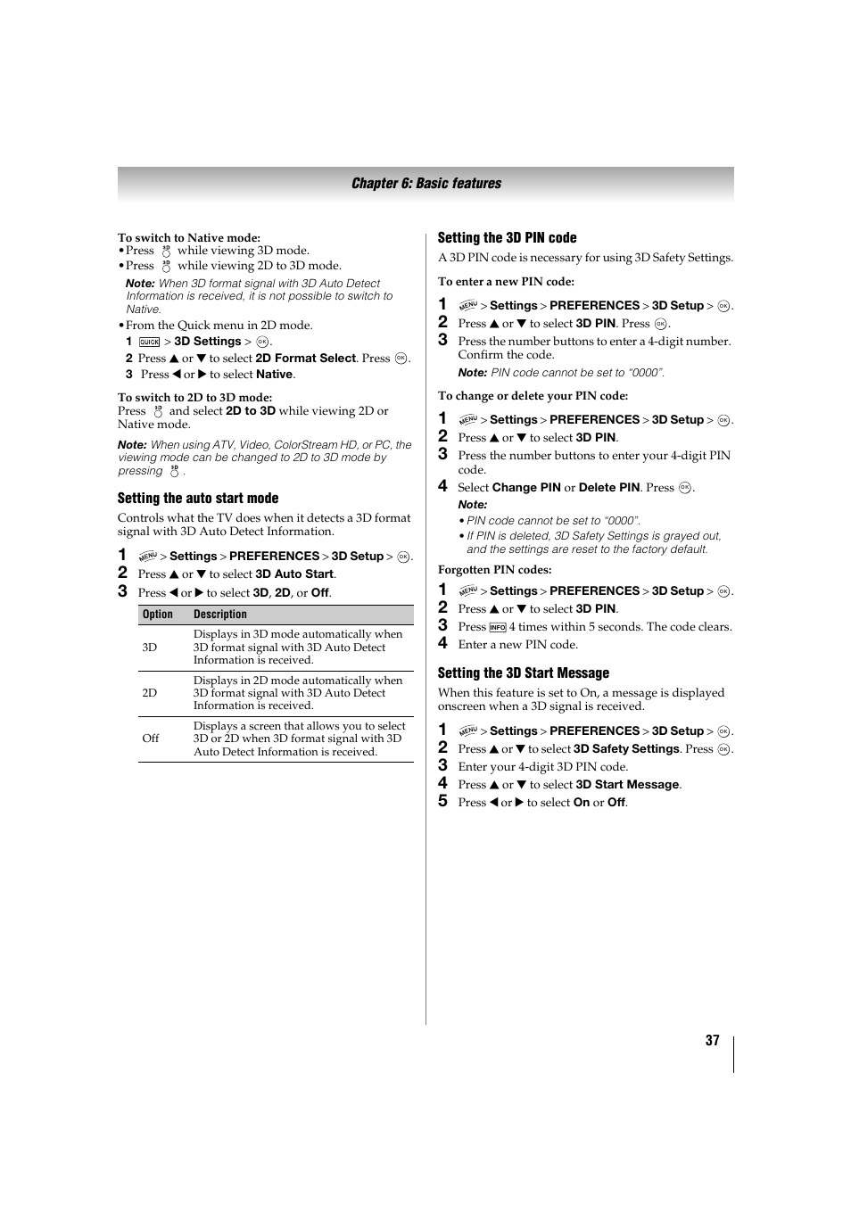 Toshiba 32TL515U User Manual | Page 37 / 102