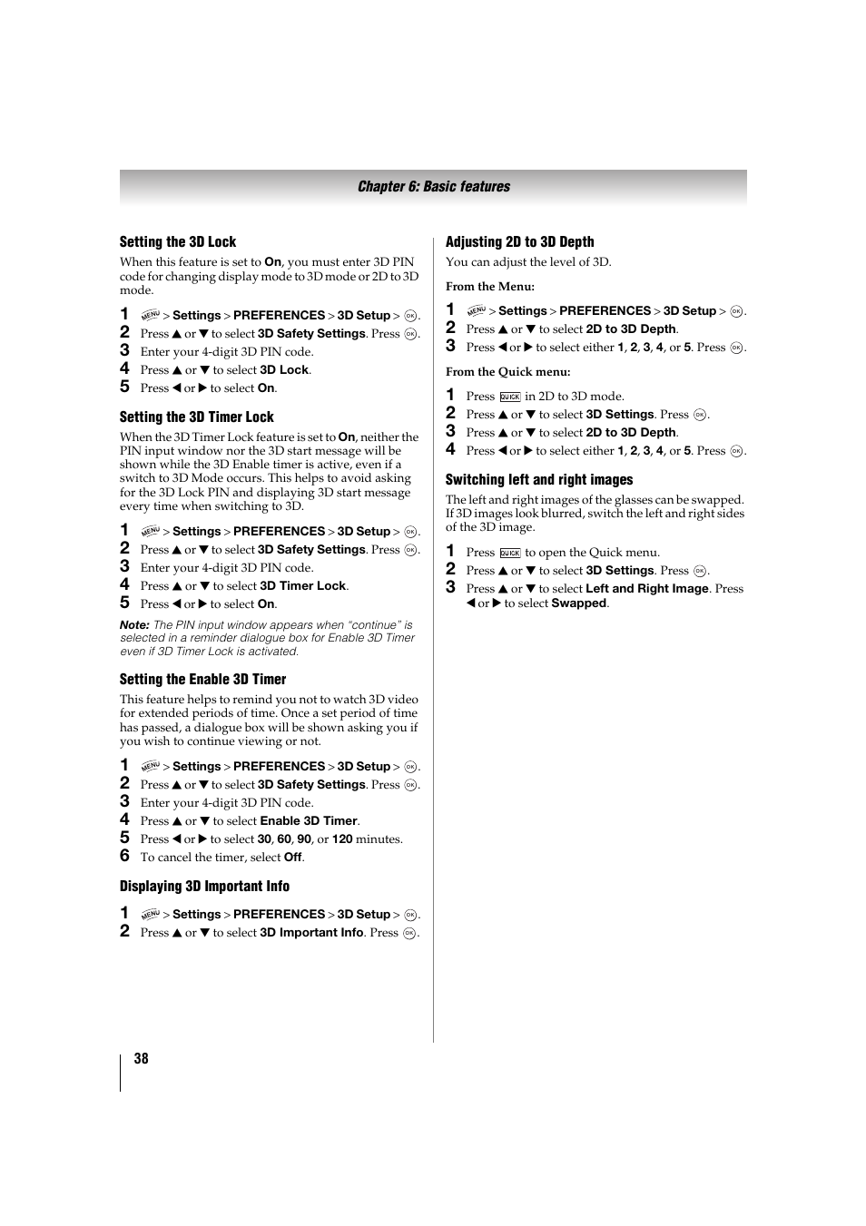 Toshiba 32TL515U User Manual | Page 38 / 102