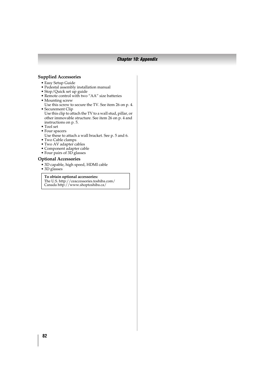 Toshiba 32TL515U User Manual | Page 82 / 102