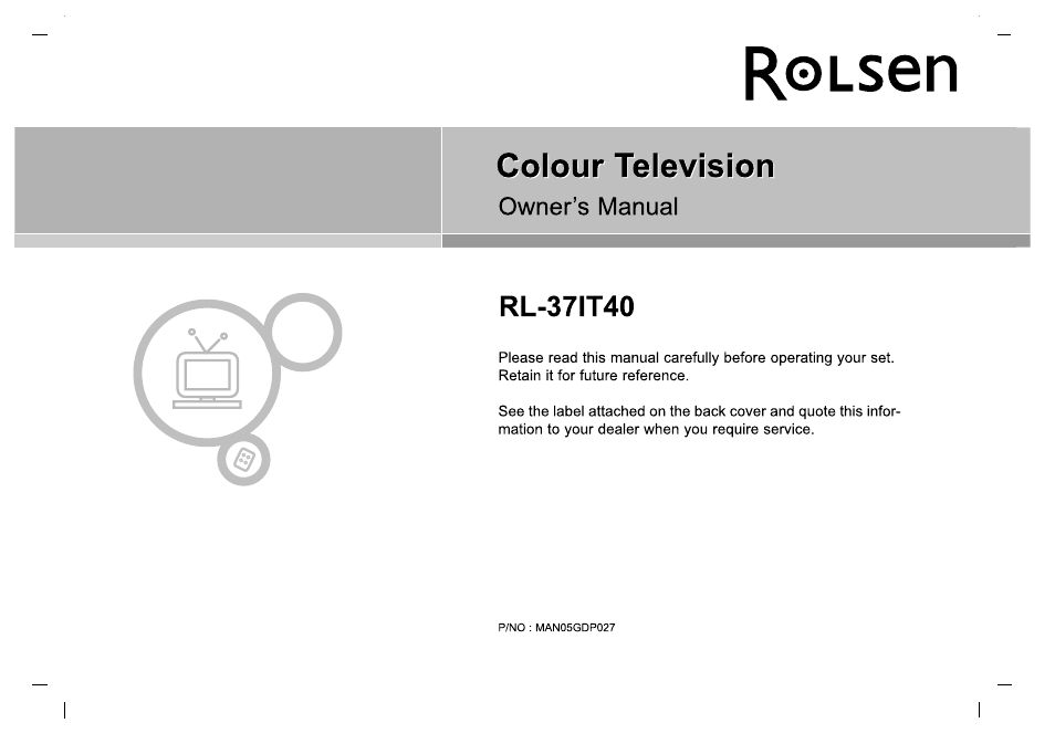 Rolsen RL-37IT40 User Manual | 244 pages