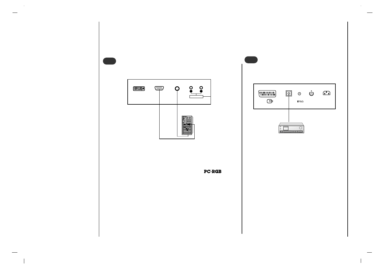 Collegamento ad un ’apparec- chiatura esterna | Rolsen RL-37IT40 User Manual | Page 120 / 244