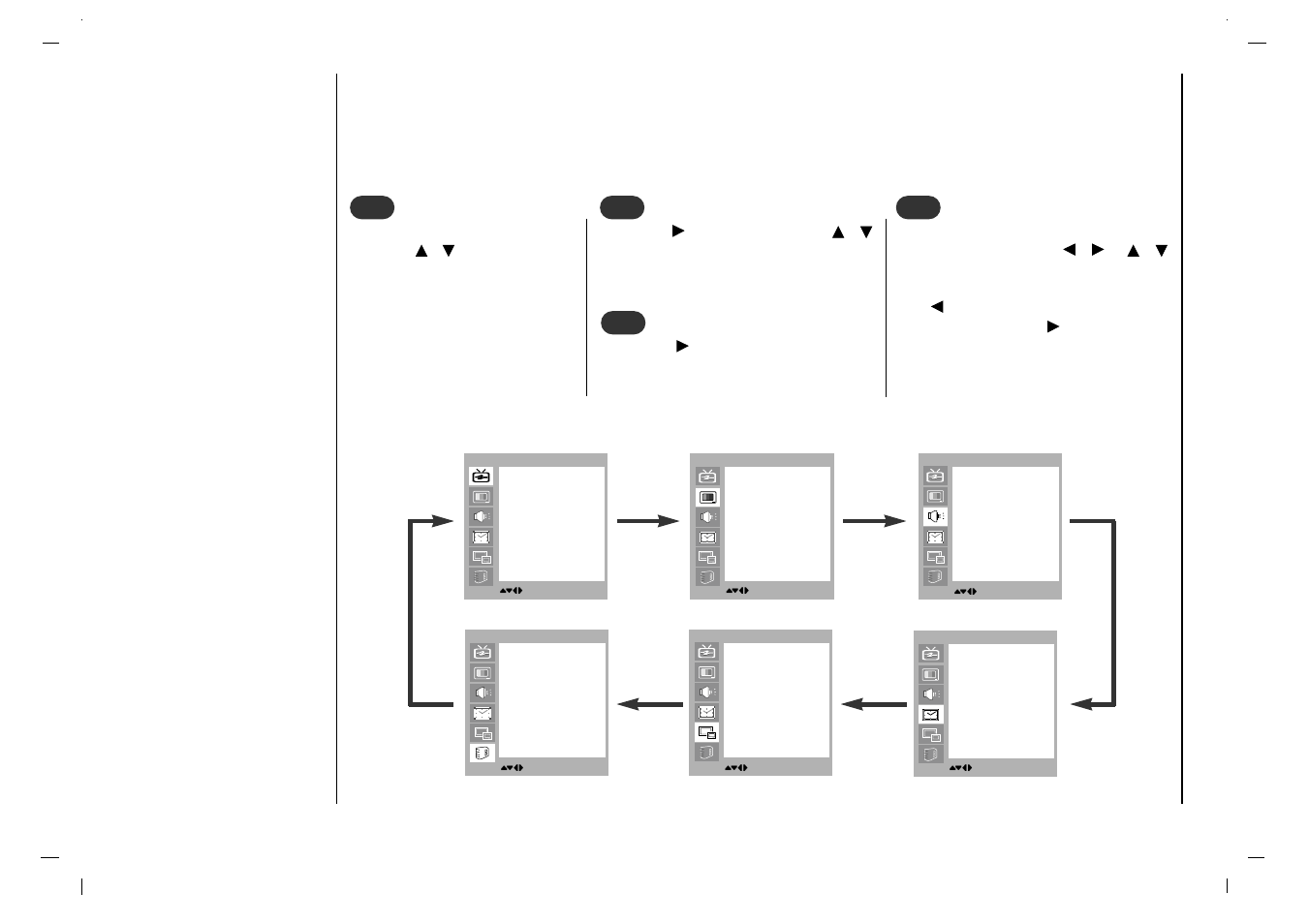 On screen menus, Menu selection | Rolsen RL-37IT40 User Manual | Page 14 / 244