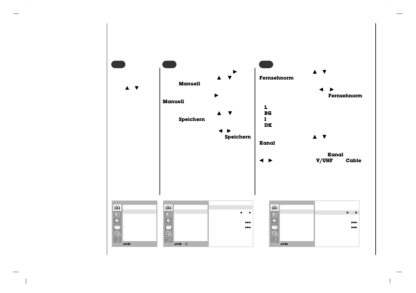 Programmieren der fernsehsender, Manuelle programmierung | Rolsen RL-37IT40 User Manual | Page 88 / 244