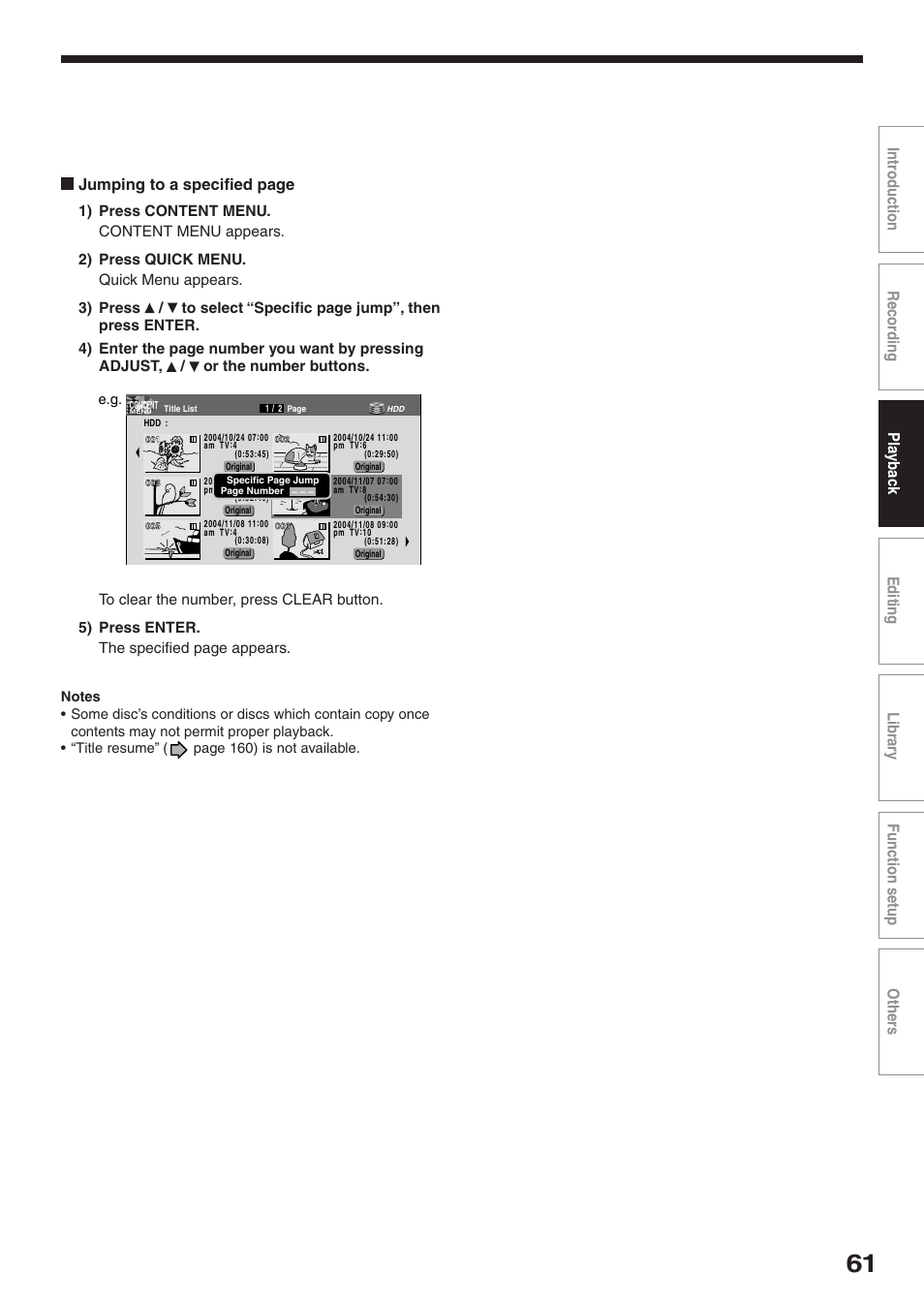 Toshiba RD-XS52SC User Manual | Page 61 / 179