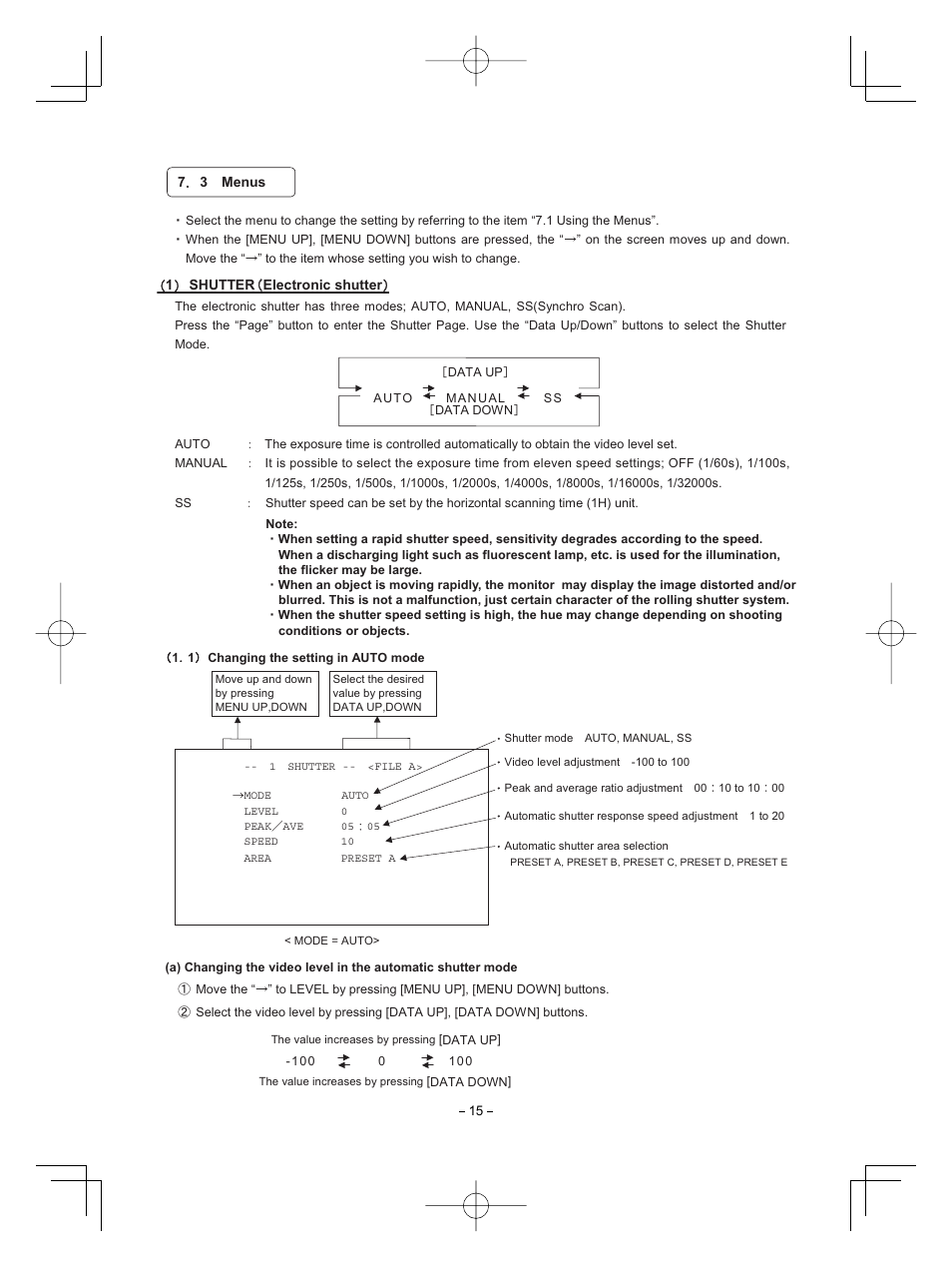 Toshiba CMOS Color Camera IK-HR1D User Manual | Page 15 / 28