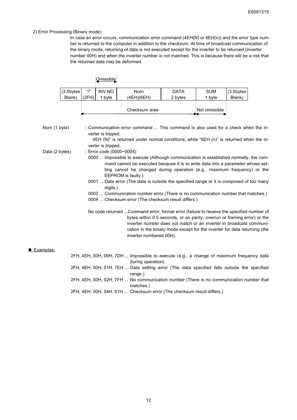 Toshiba Tosvert RS485 User Manual | Page 13 / 73