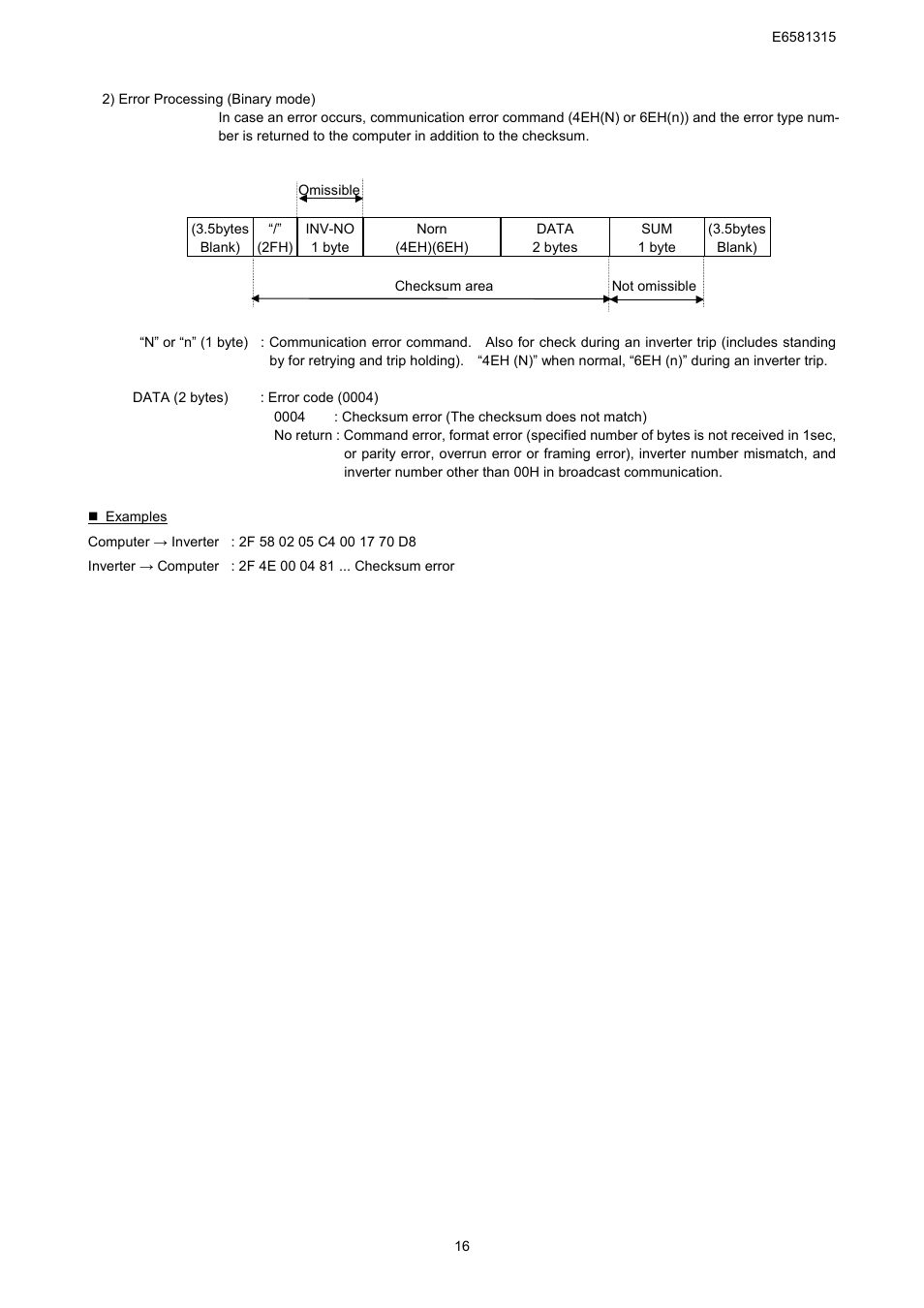 Toshiba Tosvert RS485 User Manual | Page 17 / 73