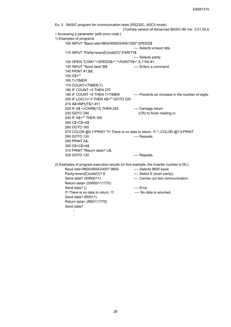 Toshiba Tosvert RS485 User Manual | Page 27 / 73